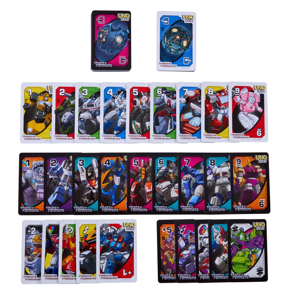 Mattel Transformers UNO Flip Kartenspiel