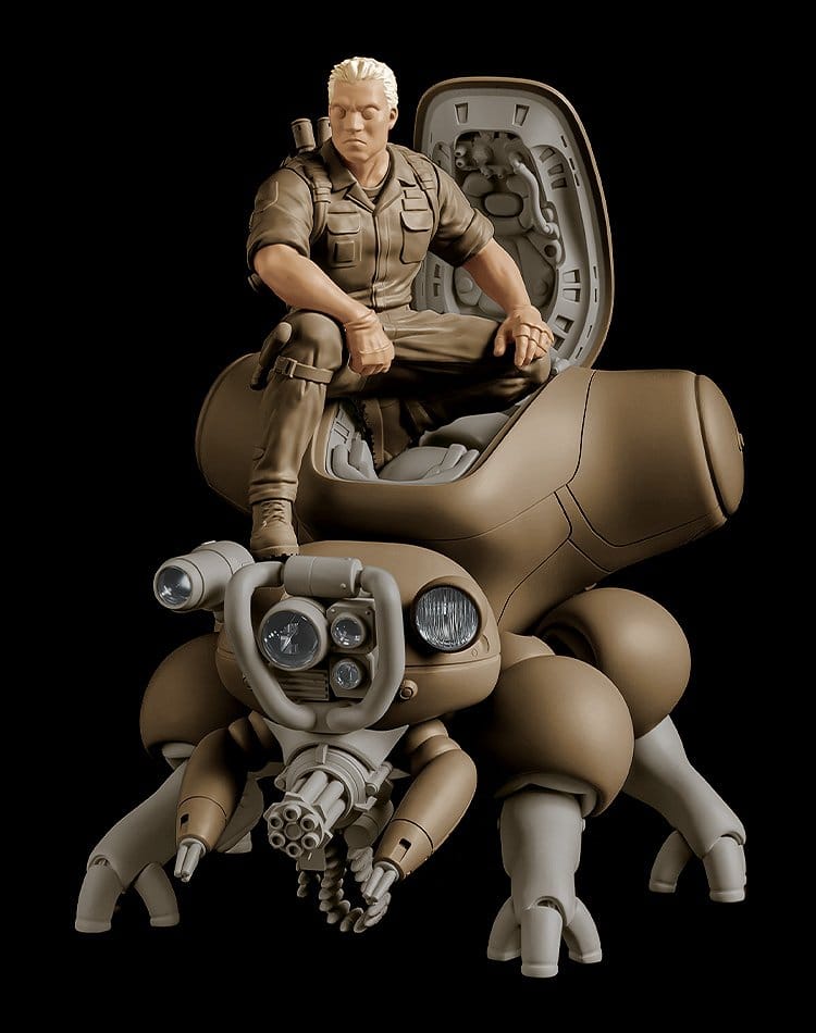 Max Factory Ghost in the Shell Batou mit Fuchikoma PLAMAX minimum factory Plastic Model Kit
