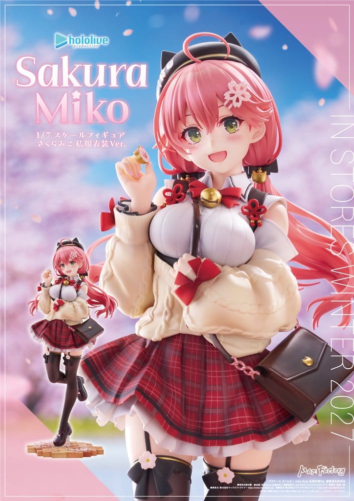 Max Factory Hololive Production Sakura Miko Date Style Casual Outfit Ver. 1/7 Figur