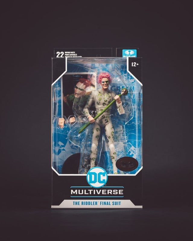 McFarlane Toys Batman Forever DC Multiverse Riddler Final Suit Red Platinum Edition Actionfigur