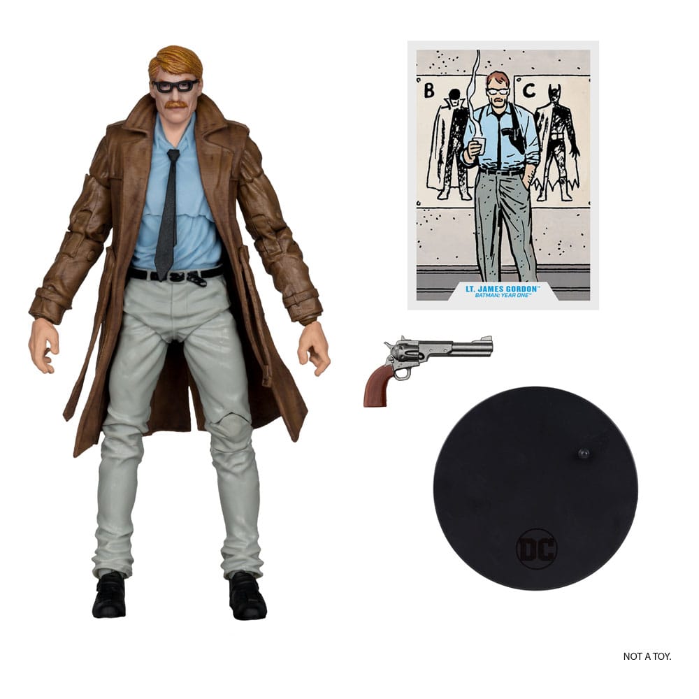 McFarlane Toys Batman Year One (Part 4) Lt. James Gordon (Gold Label) DC Multiverse Actionfigur