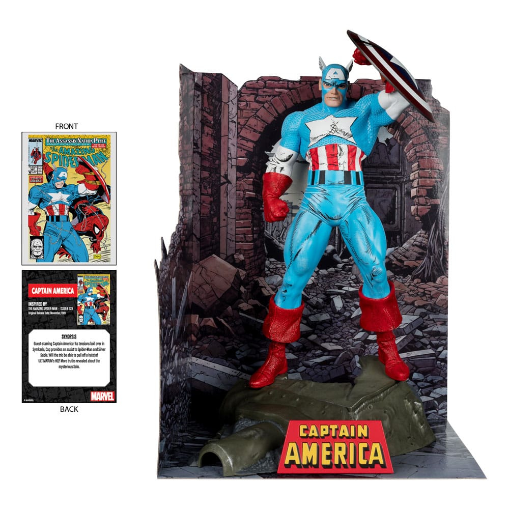 McFarlane Toys Captain America (The Amazing Spider-Man #323) 1/6 Marvel PVC Statue 28 cm