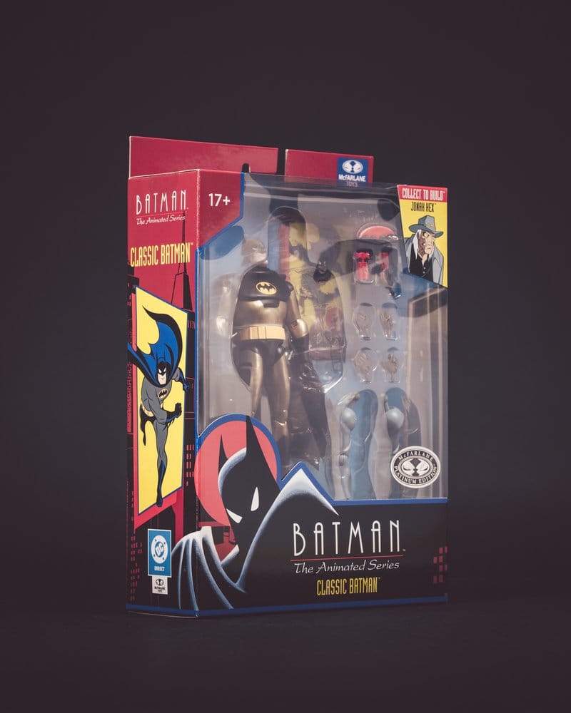 McFarlane Toys DC Direct Batman The Animated Series Classic Batman Build-A Wave 5 Platinum Edition Actionfigur