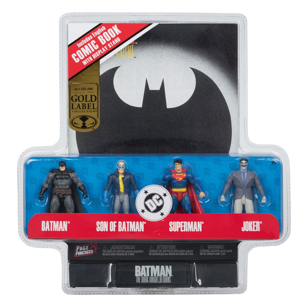 McFarlane Toys DC Direct Page Punchers Batman Son of Batman Superman Joker 4er-Pack Actionfiguren