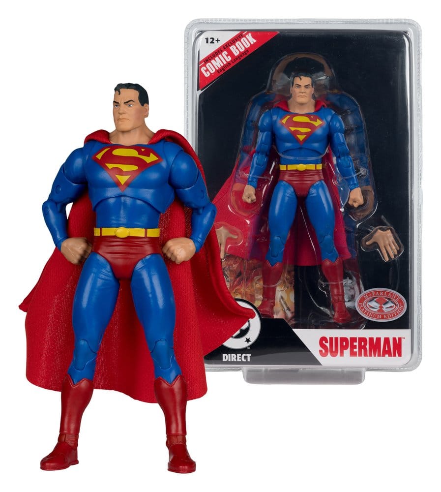 McFarlane Toys DC Direct Page Punchers Superman Justice 1 Red Platinum Edition Actionfigur