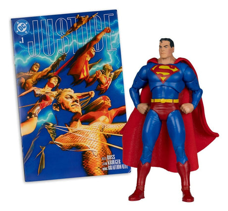 McFarlane Toys DC Direct Page Punchers Superman Justice 1 Red Platinum Edition Actionfigur