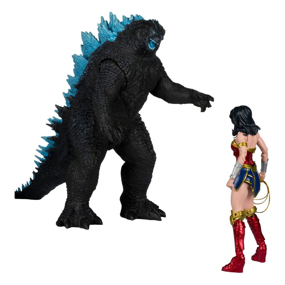 McFarlane Toys DC Justice League Monsterverse DC Multiverse Wonder Woman Vs. Atomic Blast Godzilla 2er-Pack