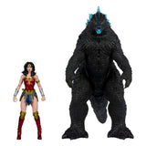 McFarlane Toys DC Justice League Monsterverse DC Multiverse Wonder Woman Vs. Atomic Blast Godzilla 2er-Pack