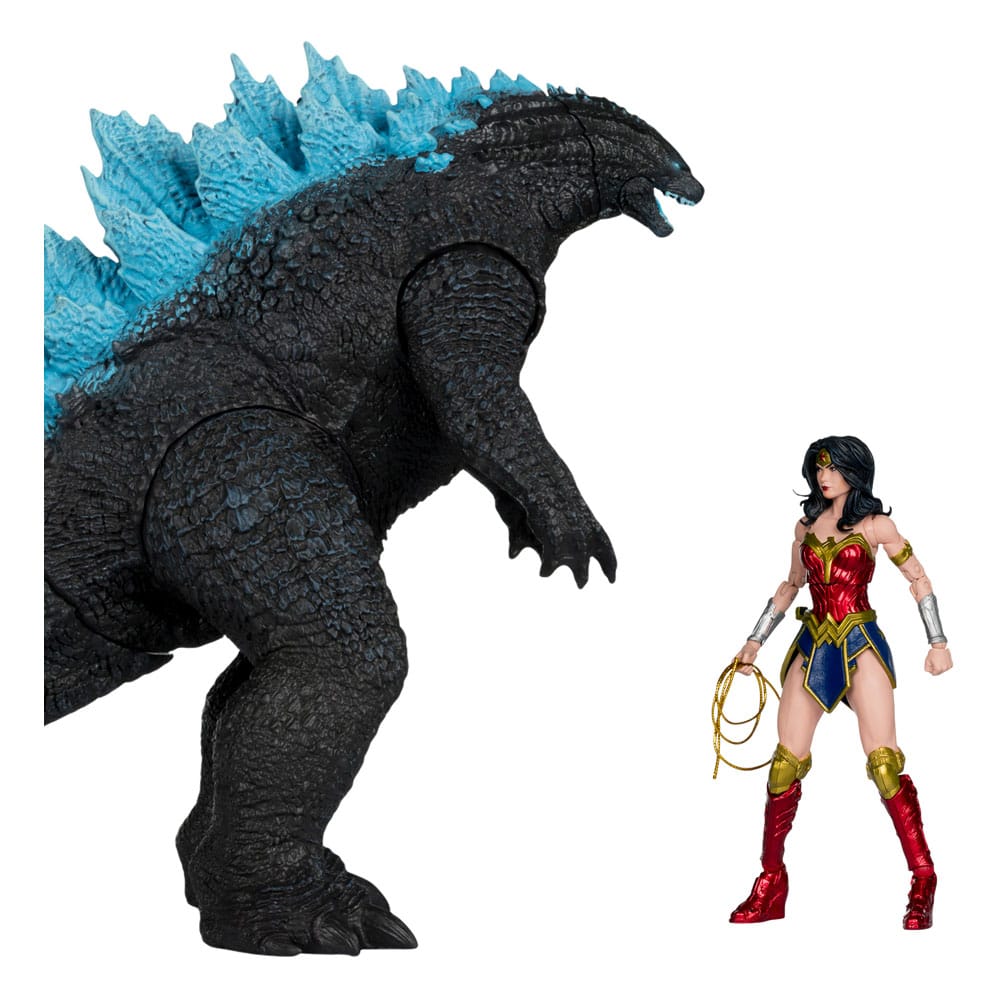 McFarlane Toys DC Justice League Monsterverse DC Multiverse Wonder Woman Vs. Atomic Blast Godzilla 2er-Pack