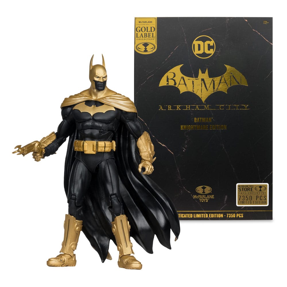 McFarlane Toys DC Multiverse Batman Arkham City Knightmare Edition Gold Label Actionfigur