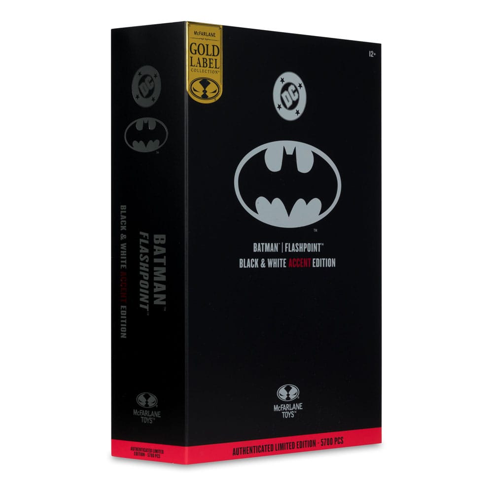 McFarlane Toys DC Multiverse Batman Flashpoint Gold Label Black & White Accent Edition Actionfigur