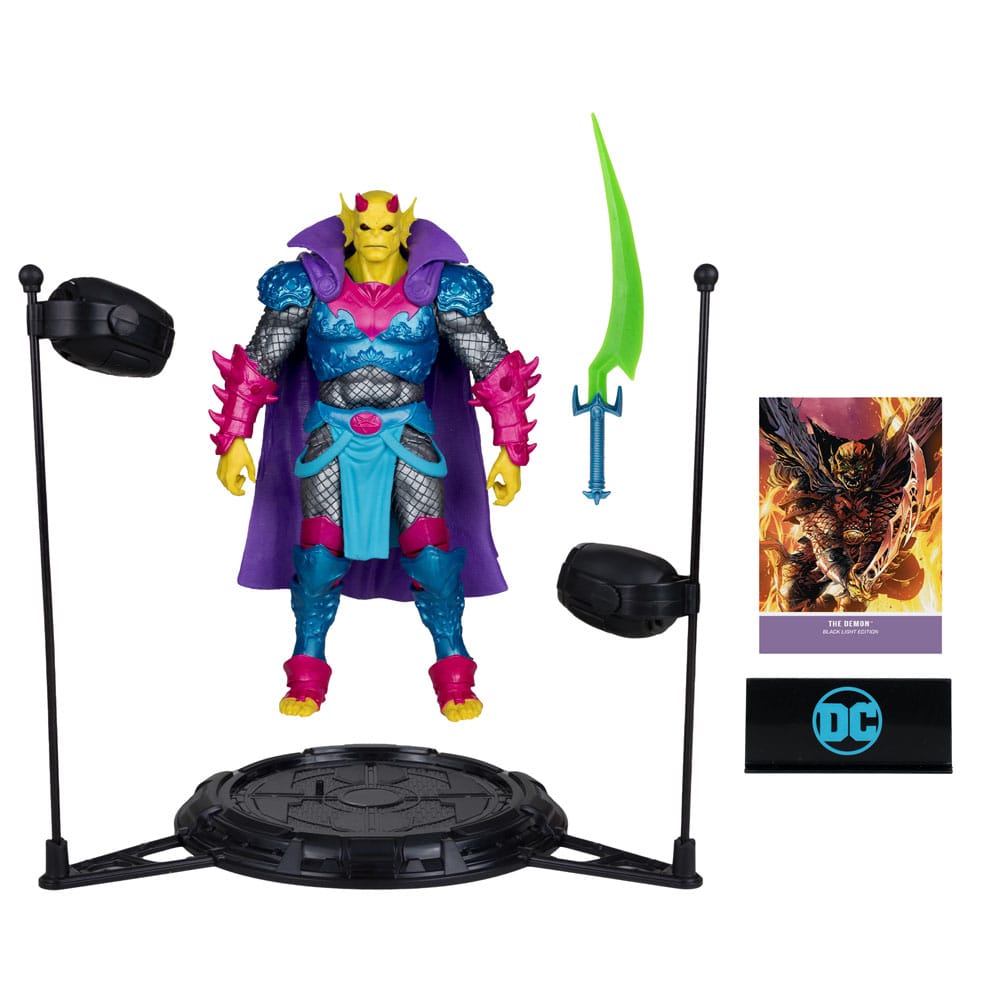 McFarlane Toys DC Multiverse Demon Knights The Demon Black Light Edition Gold Label Actionigur