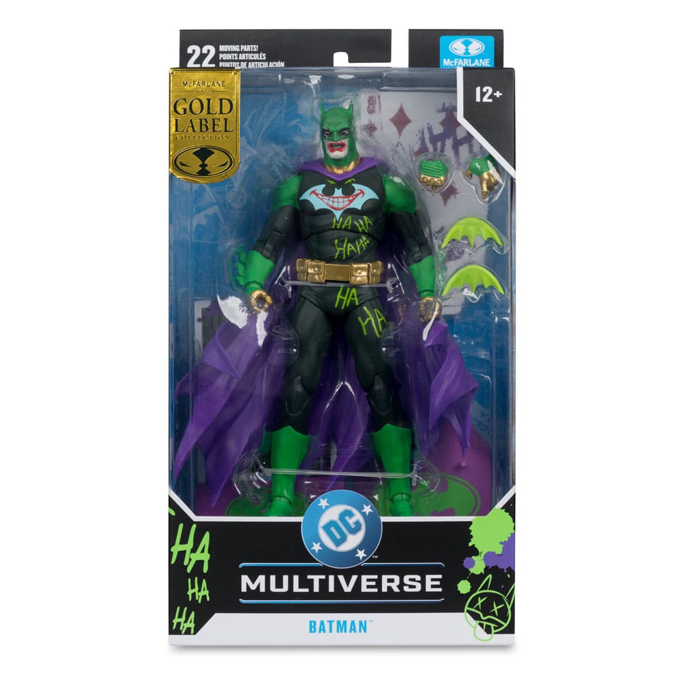 McFarlane Toys DC Multiverse Joker War Batman Jokerized Gold Label Actionfigur