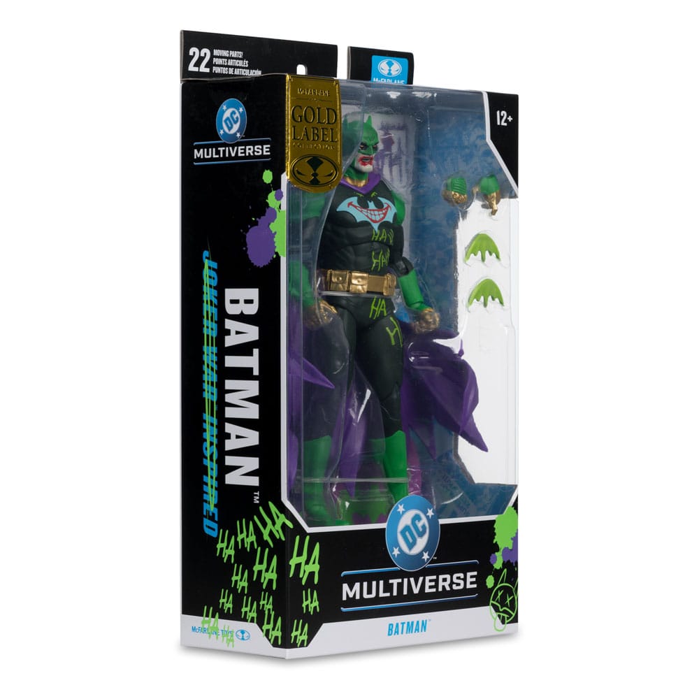 McFarlane Toys DC Multiverse Joker War Batman Jokerized Gold Label Actionfigur