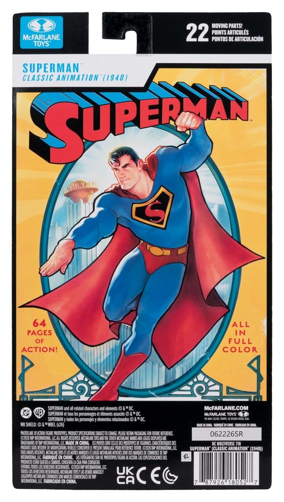 McFarlane Toys DC Multiverse Superman (Classic Animation 1940) Actionfigur