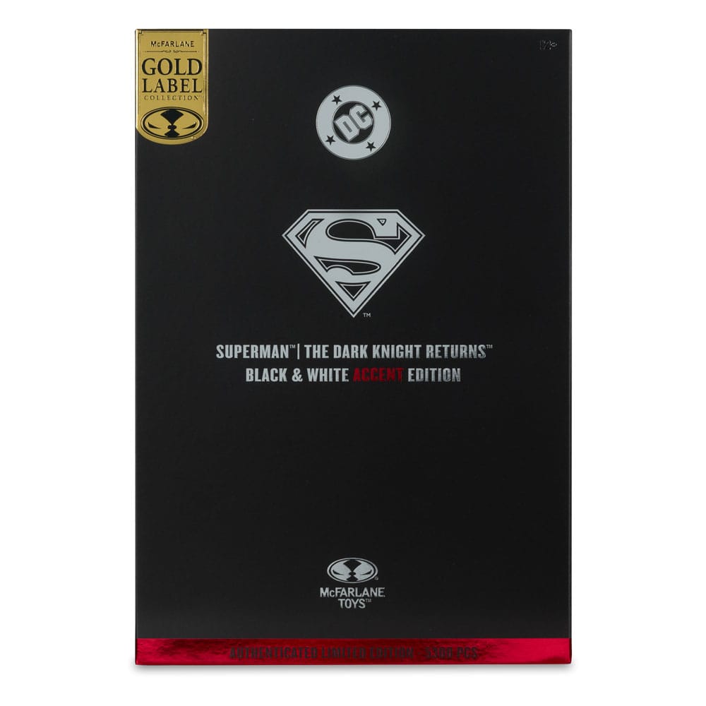 McFarlane Toys DC Multiverse Superman The Dark Knight Returns Black & White Accent Gold Label Actionfigur