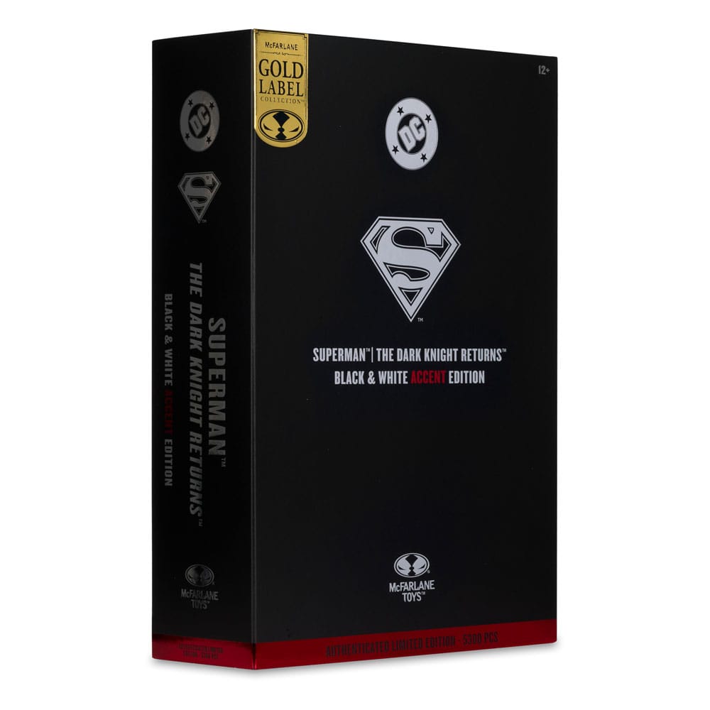 McFarlane Toys DC Multiverse Superman The Dark Knight Returns Black & White Accent Gold Label Actionfigur