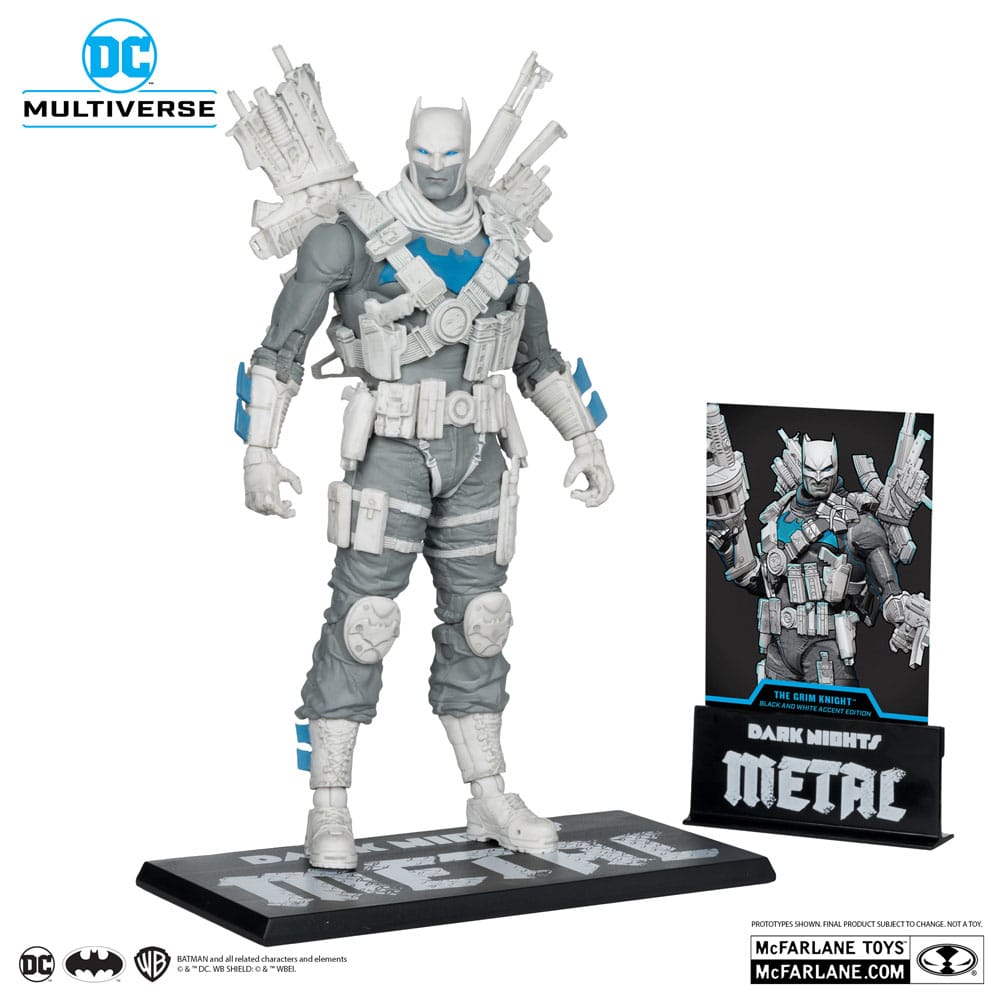 McFarlane Toys DC Multiverse The Grim Knight Dark Nights Metal Black And White Accent Edition Gold Label Actionfigur