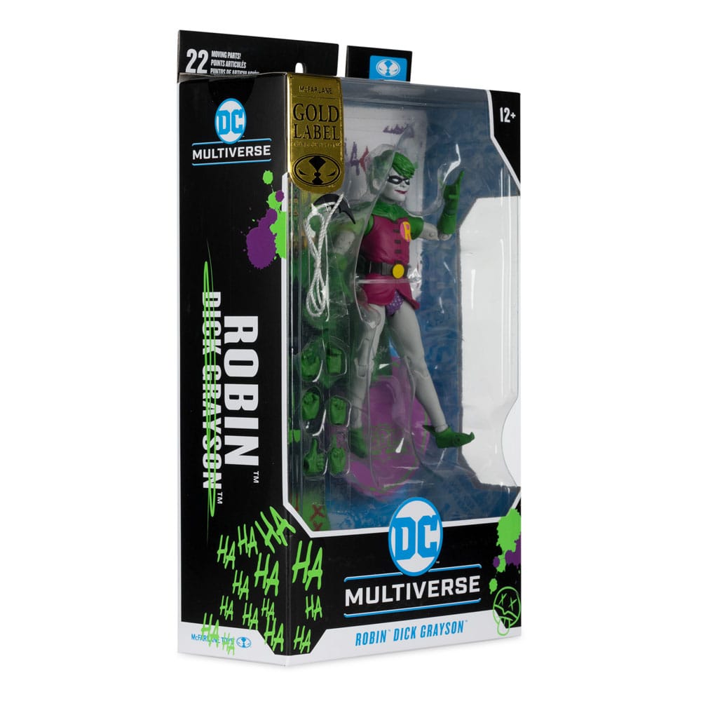 McFarlane Toys DC Rebirth DC Multiverse Robin Dick Grayson Jokerized Gold Label Actionfigur