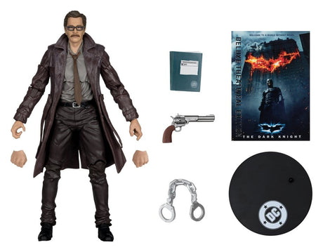 McFarlane Toys DC The Dark Knight Trilogy Commissioner James Gordon Multiverse Deluxe Theatrical Edition Actionfigur