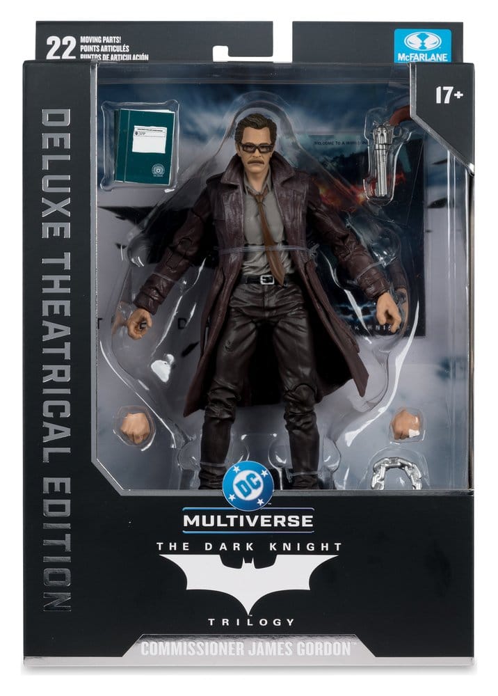 McFarlane Toys DC The Dark Knight Trilogy Commissioner James Gordon Multiverse Deluxe Theatrical Edition Actionfigur