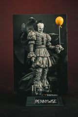 McFarlane Toys Es Welcome To Derry Pennywise Black White Movie Maniacs Figur