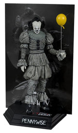 McFarlane Toys Es Welcome To Derry Pennywise Black White Movie Maniacs Figur