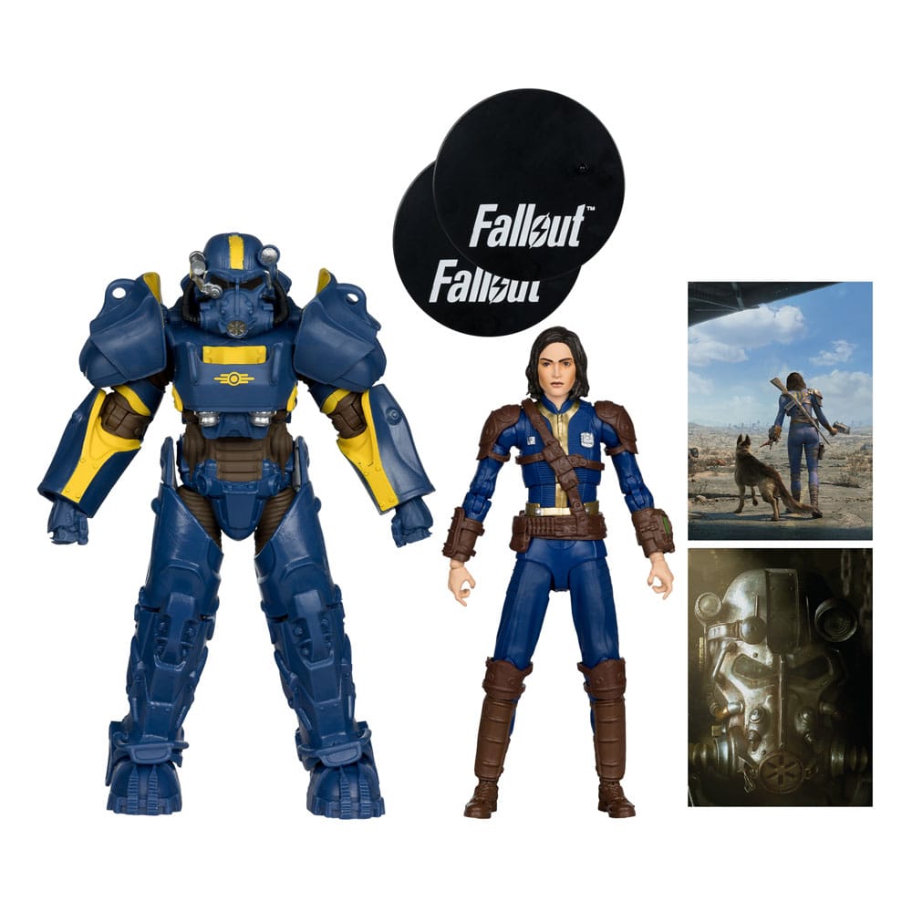 McFarlane Toys Fallout 4 T-60 Vault Tec Sole Survivor 2er-Pack Statue