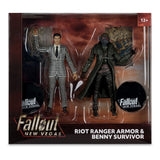 McFarlane Toys Fallout New Vegas Riot Ranger Armor Benny Survivor 2er-Pack Statuen