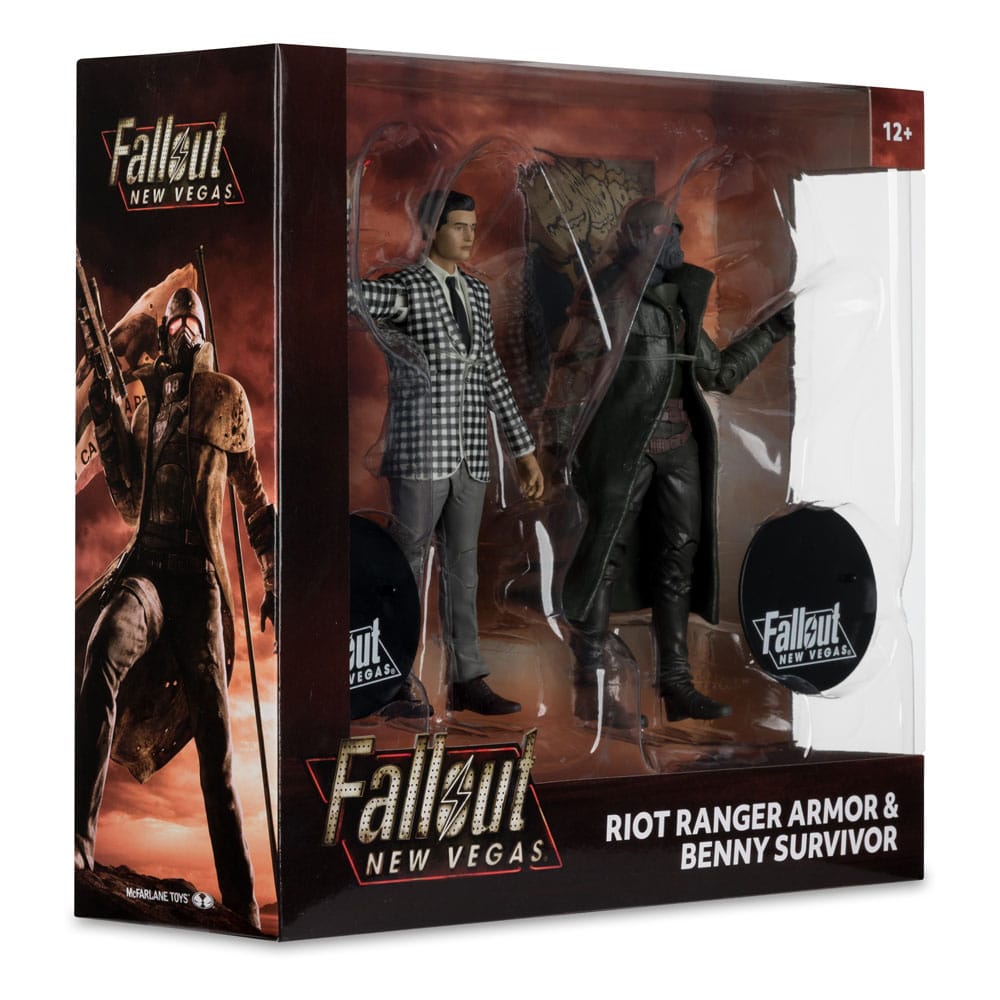 McFarlane Toys Fallout New Vegas Riot Ranger Armor Benny Survivor 2er-Pack Statuen