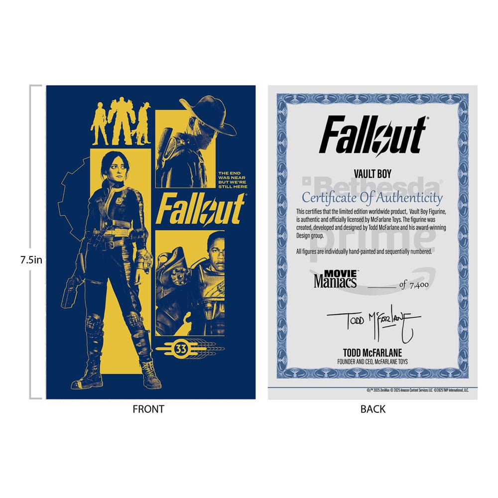 McFarlane Toys Fallout Vault Boy Version 3 Movie Maniacs Statue