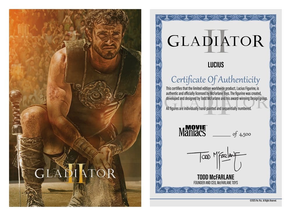 McFarlane Toys Gladiator II Lucius Maniacs Actionfigur