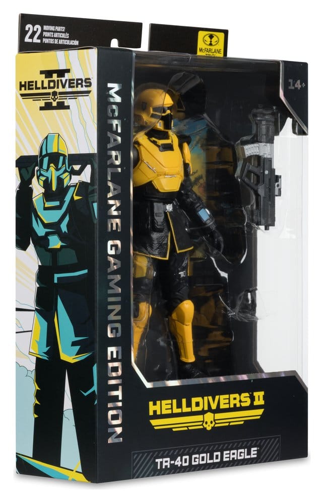 McFarlane Toys Helldivers T4-40 Gold Eagle McFarlane Gaming Edition Actionfigur