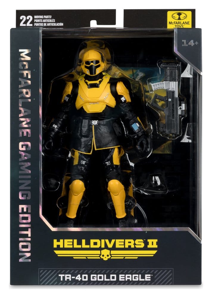 McFarlane Toys Helldivers T4-40 Gold Eagle McFarlane Gaming Edition Actionfigur
