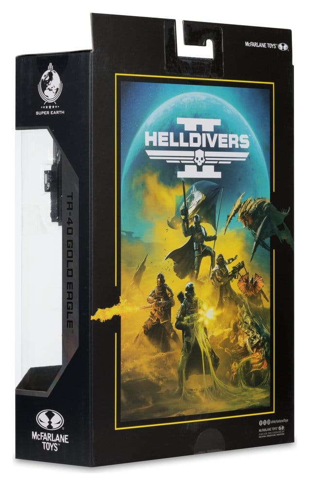 McFarlane Toys Helldivers T4-40 Gold Eagle McFarlane Gaming Edition Actionfigur