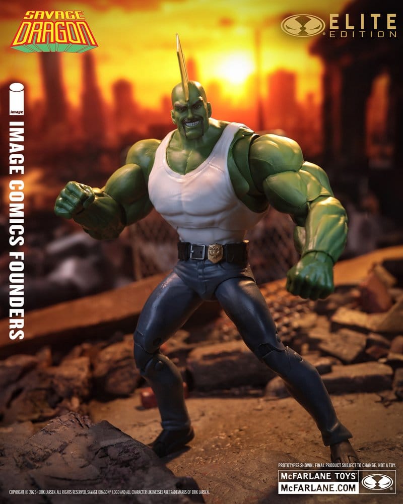 McFarlane Toys Image Comics Founders Series Savage Dragon McFarlane Elite Edition Actionfigur
