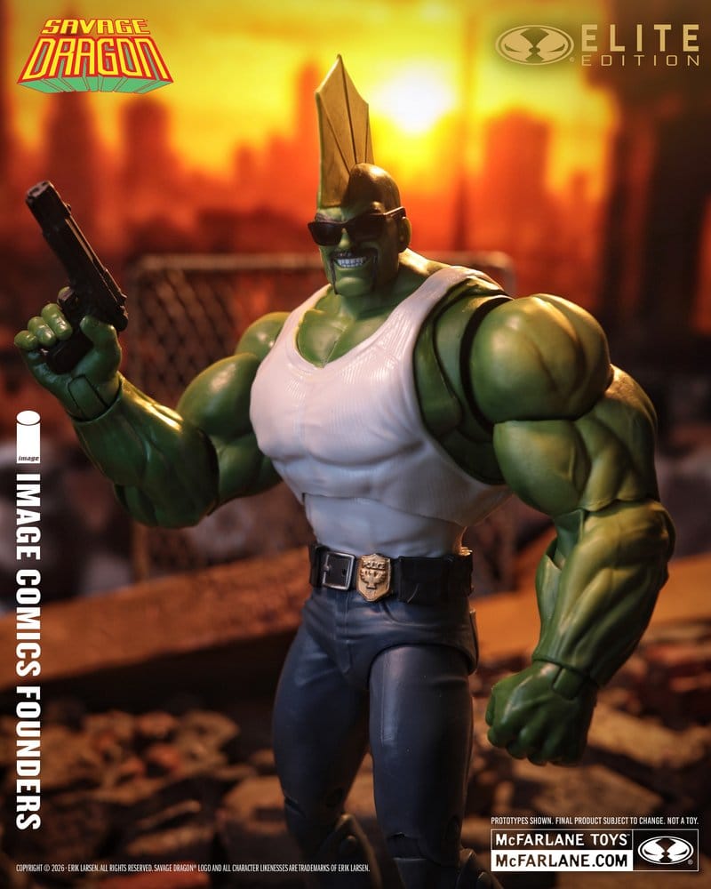 McFarlane Toys Image Comics Founders Series Savage Dragon McFarlane Elite Edition Actionfigur