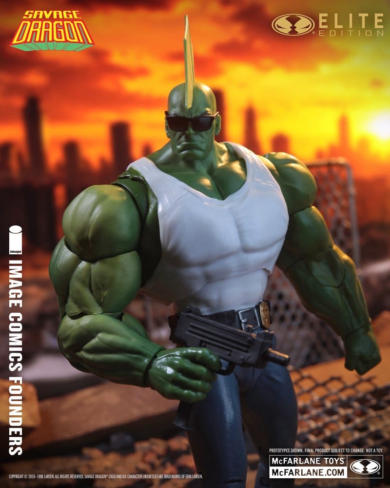 McFarlane Toys Image Comics Founders Series Savage Dragon McFarlane Elite Edition Actionfigur