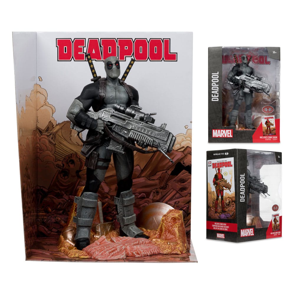 McFarlane Toys Marvel Collection Deadpool Grey Suit Chase 1/6 Statue