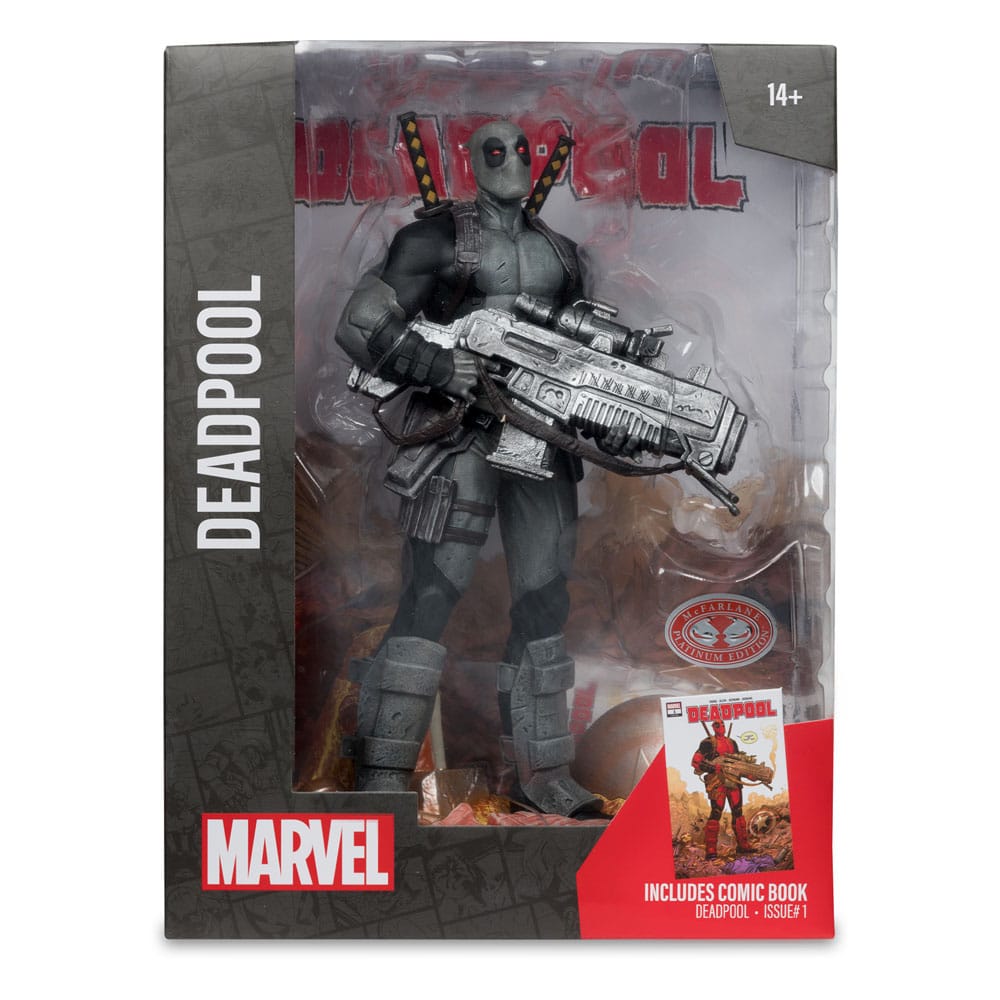 McFarlane Toys Marvel Collection Deadpool Grey Suit Chase 1/6 Statue