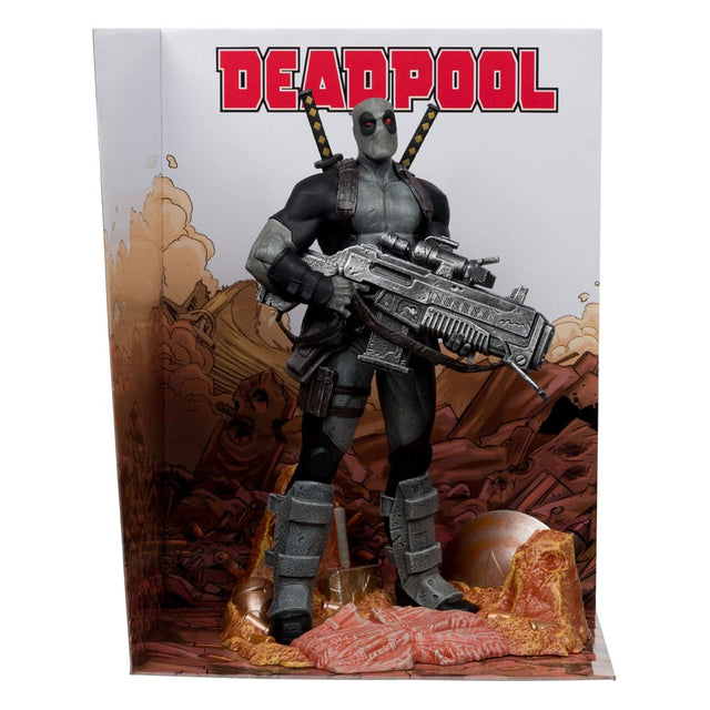 McFarlane Toys Marvel Collection Deadpool Grey Suit Chase 1/6 Statue