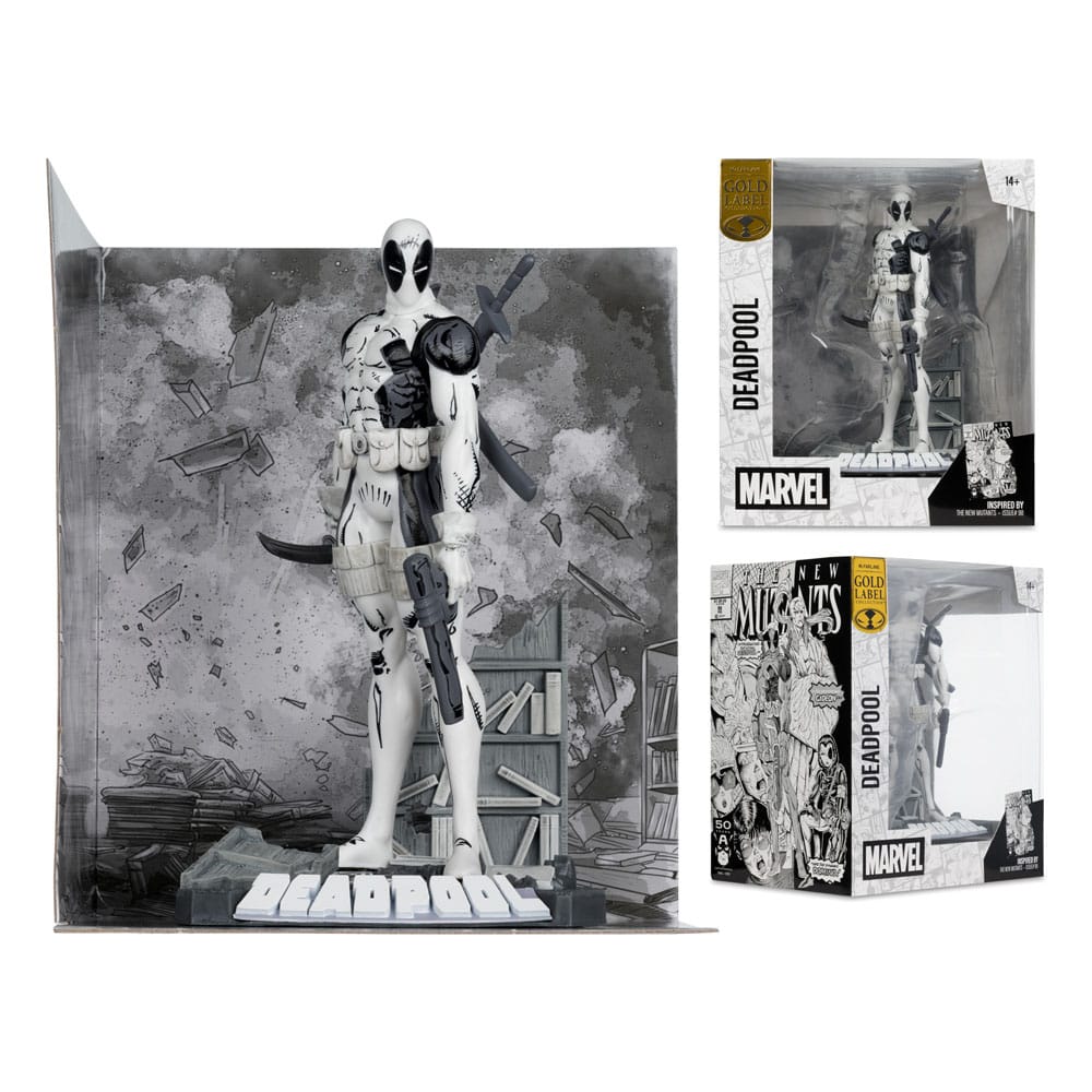McFarlane Toys Marvel Collection Deadpool The New Mutants Gold Label 1/10 Statue
