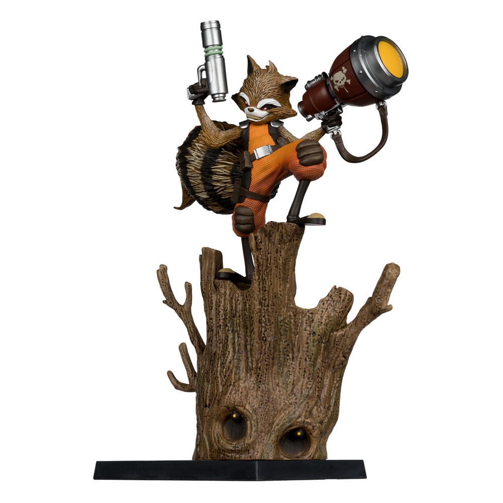 McFarlane Toys Marvel Collection Rocket Raccoon A Chasing Tale 1 1/6 Statue