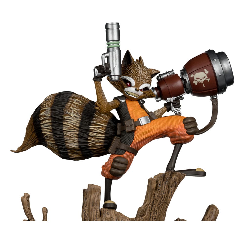 McFarlane Toys Marvel Collection Rocket Raccoon A Chasing Tale 1 1/6 Statue
