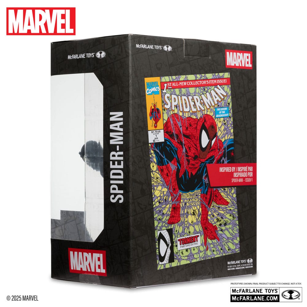 McFarlane Toys Marvel Collection Spider-Man Spider-Man Nummer eins Schwarz Chase 1/6 Statue