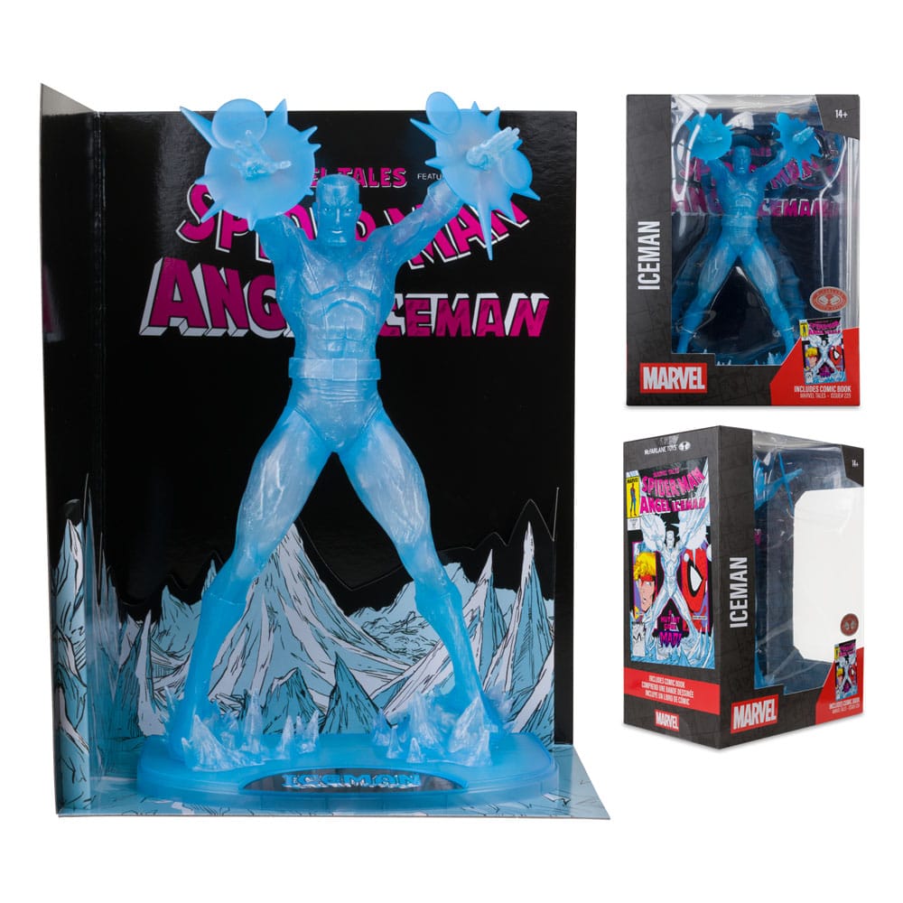 McFarlane Toys Marvel Iceman Marvel Tales Red Platinum Edition 1/6 Statue