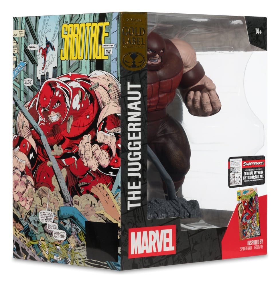 McFarlane Toys Marvel Spider-Man 16 Juggernaut Gold Label 1/10 Statue