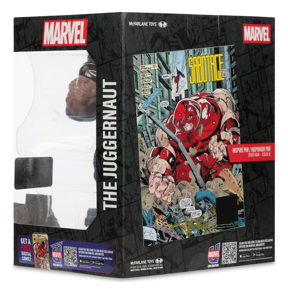 McFarlane Toys Marvel Spider-Man 16 Juggernaut Gold Label 1/10 Statue