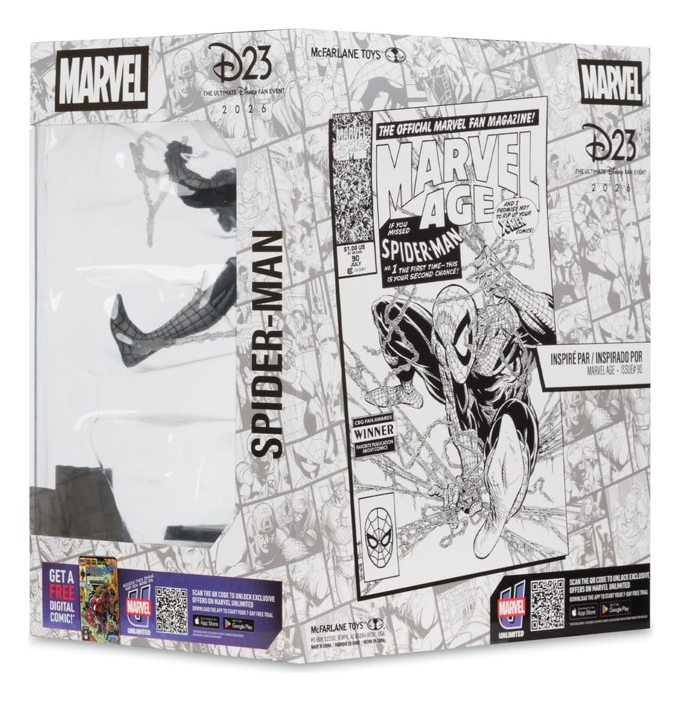 McFarlane Toys Marvel Spider-Man Marvel Age Line Art 1/10 Statue