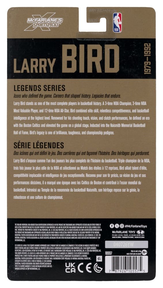 McFarlane Toys NBA Legends Series Larry Bird Boston Celtics Actionfigur